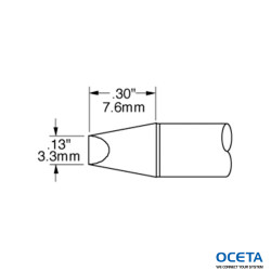 Cartouche, ciseau 3mm (0,118in), 90 DEG