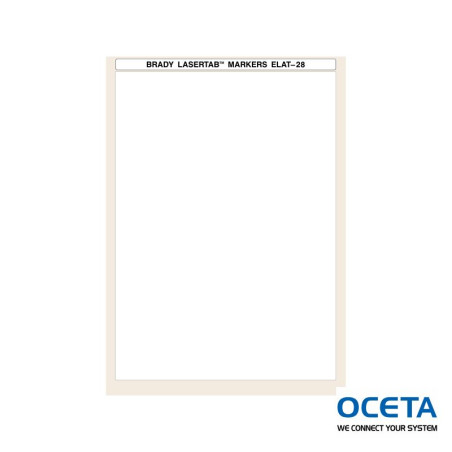 ELAT-28-747W-10SH Etiquettes LaserTab