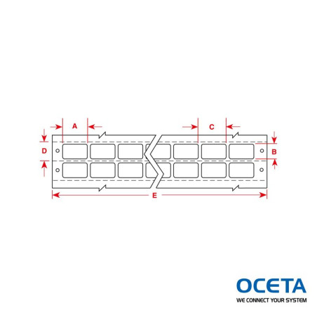 DAT-170-969-10 Etiquettes Dot Matrix DaTab