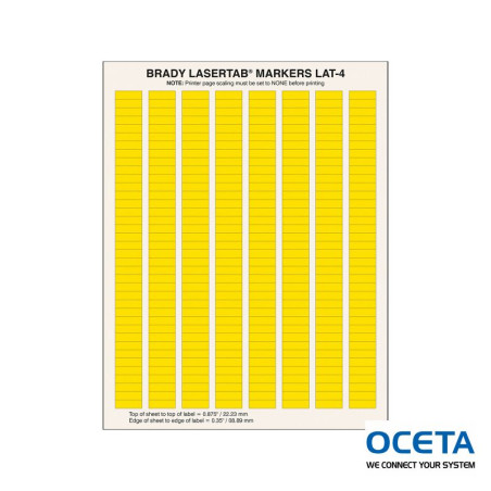 LAT-4-747-10-YL Etiquettes LaserTab