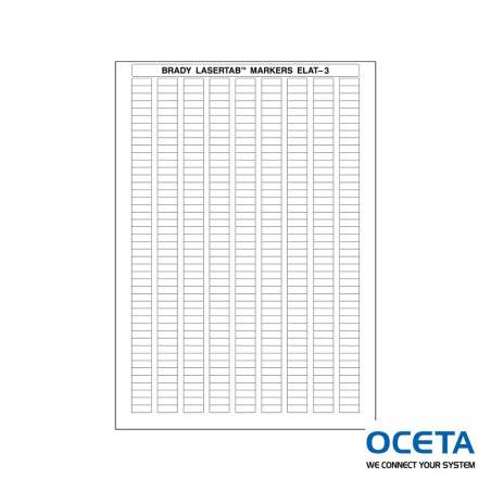 ELAT-3-747W-10 Etiquettes LaserTab