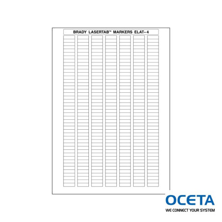 ELAT-4-747W-10 Etiquettes LaserTab