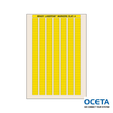 ELAT-4-747YL-10 Etiquettes LaserTab