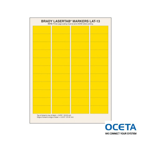 ELAT-13-747-YL Etiquettes LaserTab