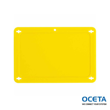 BLANK YELLOW UTILITY TAG 2.5X4 Etiquettes VIP vierges — Grand format