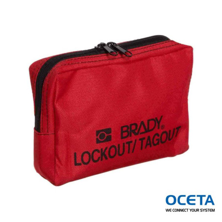 LOCKOUT BELT POUCH, RED 5"X7" Sac-ceinturon de consignation