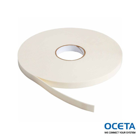 Foam Tape 19 mm x 33 m White Mousse adhésive double face