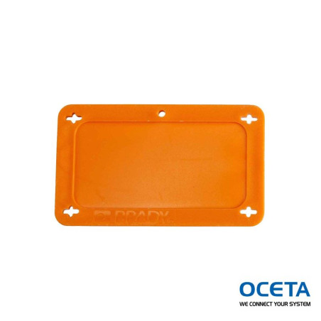 BLANK ORANGE UTILITY TAG 1.5X3 Etiquettes VIP vierges — Petit format