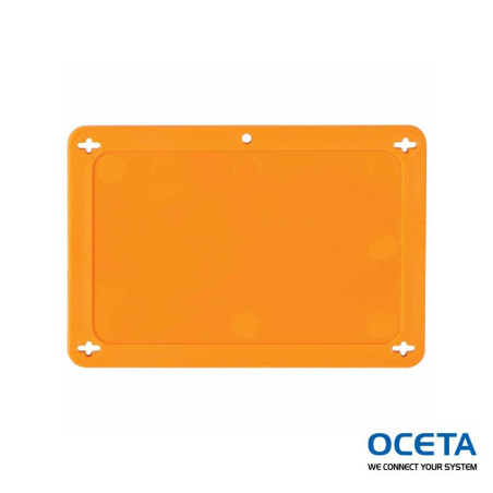 BLANK ORANGE UTILITY TAG 2.5X4 Etiquettes VIP vierges — Grand format