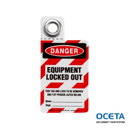 PADLOCK TAG-D-EQUIP. LOCKED... Etiquettes de cadenas