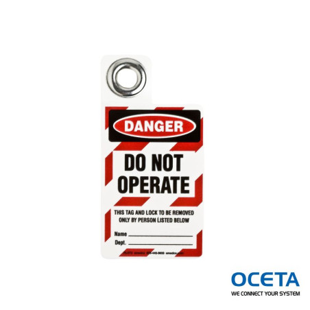 PADLOCK TAG-D-DO NOT OPERATE.. Etiquettes de cadenas