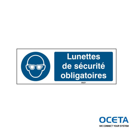 M/M004/FR392-SA-297x105/1-B Appareil protection des yeux obligatoire