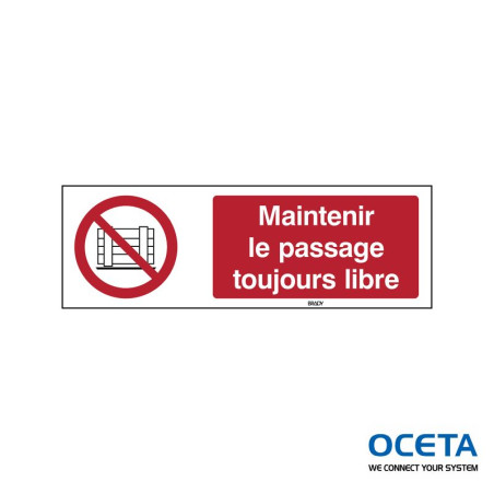 P/P023/FR393-PP-450x150/1-B Maintenir le passage libre 