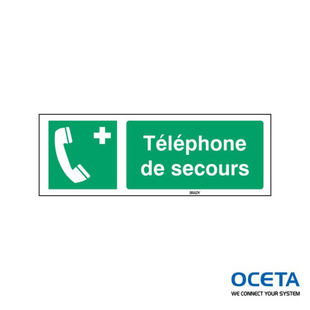 E/E004/FR83-SA-297x105/1-B Téléphone de secours 