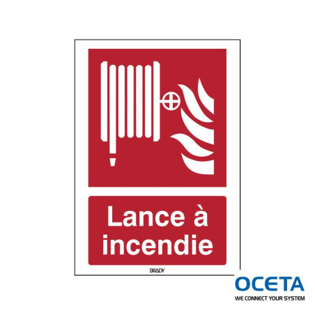 F/F002/FR385-SA-148x210/1-B Dévidoir de lance à incendie — ISO 7010