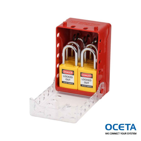 Compact Lock Box+6 Ylw Keyed-Alike Locks Boîte de consignation