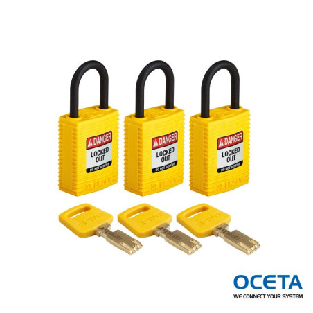 CPT-YLW-25PL-KA3PK Cadenas SafeKey – Compact