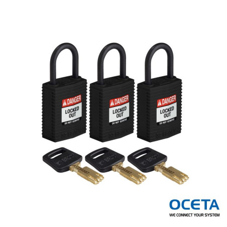 CPT-BLK-25PL-KA3PK Cadenas SafeKey – Compact