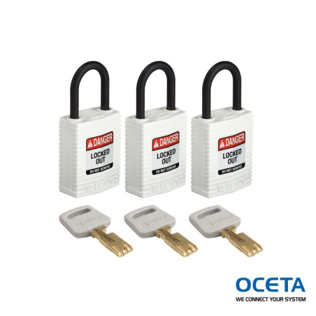 CPT-WHT-25PL-KA3PK Cadenas SafeKey – Compact