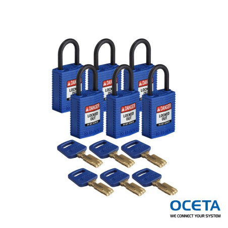 CPT-BLU-25PL-KD6PK Cadenas SafeKey – Compact