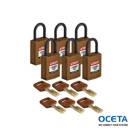 CPT-BRN-25PL-KD6PK Cadenas SafeKey – Compact