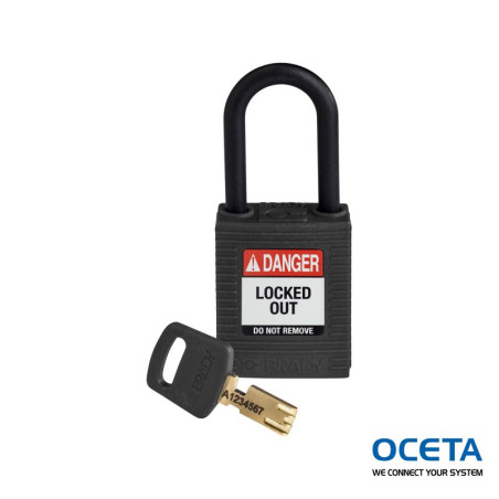 NYL-BLK-38PL-KD Cadenas SafeKey – Nylon