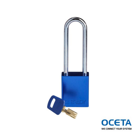 ALU-BLU-76ST-KD Cadenas SafeKey – Aluminium