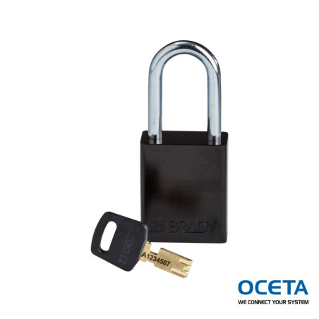 ALU-BLK-38ST-KD Cadenas SafeKey – Aluminium