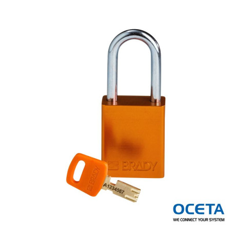 ALU-ORG-38ST-KD Cadenas SafeKey – Aluminium