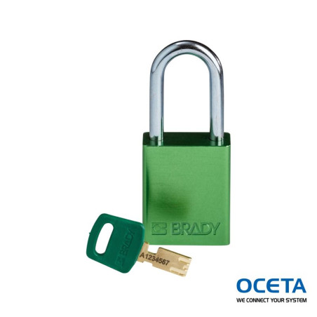 ALU-GRN-38ST-KD Cadenas SafeKey – Aluminium