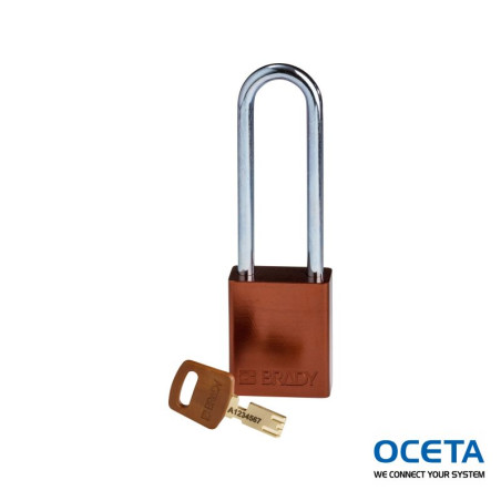 ALU-BRN-76ST-KD Cadenas SafeKey – Aluminium