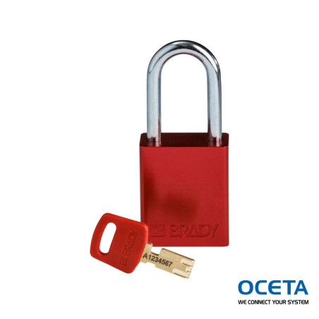 ALU-RED-38ST-KD Cadenas SafeKey – Aluminium