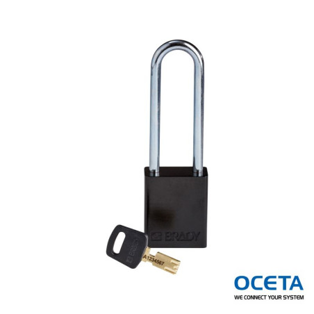 ALU-BLK-76ST-KD Cadenas SafeKey – Aluminium