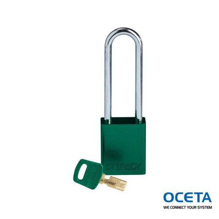 ALU-GRN-76ST-KD Cadenas SafeKey – Aluminium