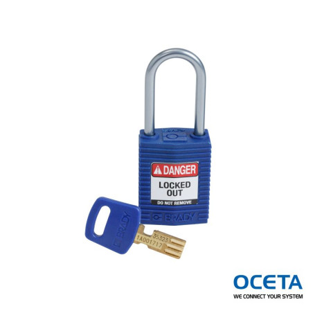 CPT-BLU-38AL-KD Cadenas de condamnation SafeKey Compact Nylon