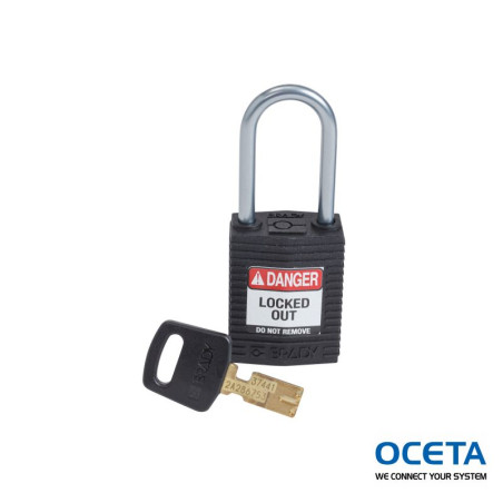 CPT-BLK-38AL-KD Cadenas de condamnation SafeKey Compact Nylon