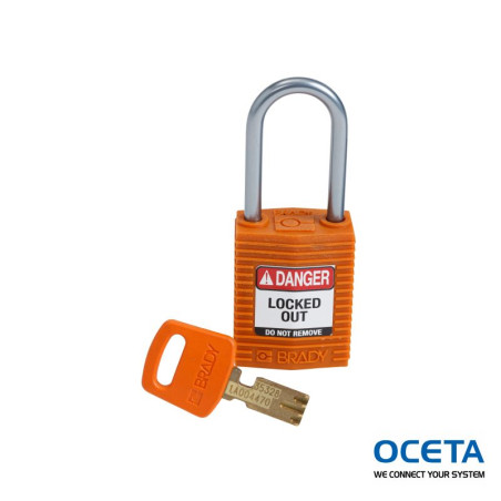 CPT-ORG-38AL-KD Cadenas de condamnation SafeKey Compact Nylon