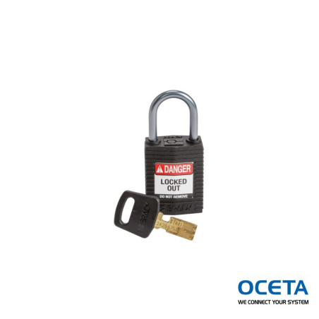 CPT-BLK-25AL-KD Cadenas de condamnation SafeKey Compact Nylon