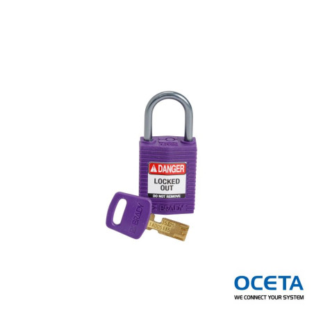 CPT-PRP-25AL-KD Cadenas de condamnation SafeKey Compact Nylon