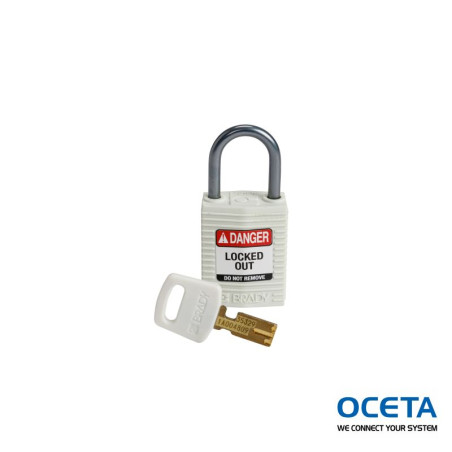 CPT-WHT-25AL-KD Cadenas de condamnation SafeKey Compact Nylon