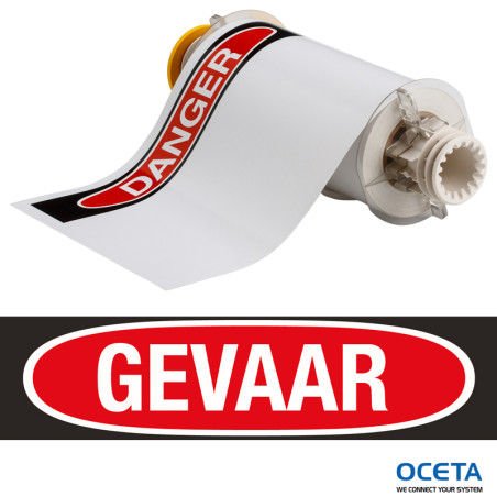 B85-178x254-595-GEVAAR Etiquettes Vinyle  178x254 GE VAAR