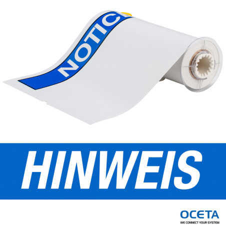 B85-254x356-7569-HINWEIS Etiquettes Vinyle 254x356 HINWEIS