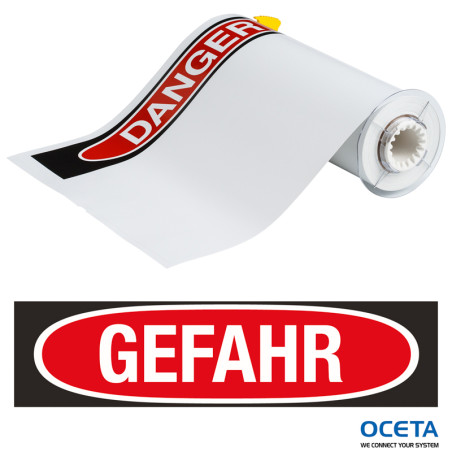 B85-254x356-7569-OS-GEFAHR BBP85 Etiquettes Vinyle  254x356 GEFAHR