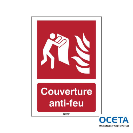 F/F016/FR34-SA-210x297-1/B Couverture anti-feu - Panneau de sécurité