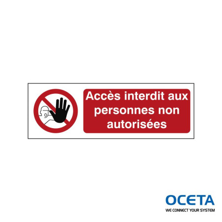 P/PIC209/FR570-PP-450x150mm/1-B  Accès inter personnes non autorisées