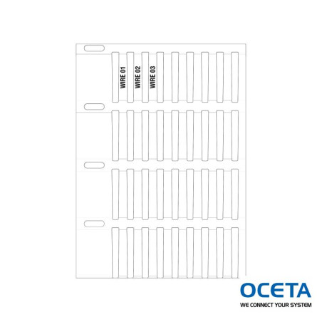 Inserts rigides pour marquage de fils DuraSleeve imprimables par trans