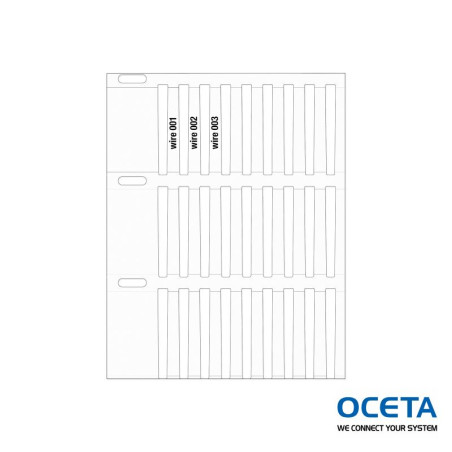 Inserts rigides pour marquage de fils DuraSleeve imprimables par trans