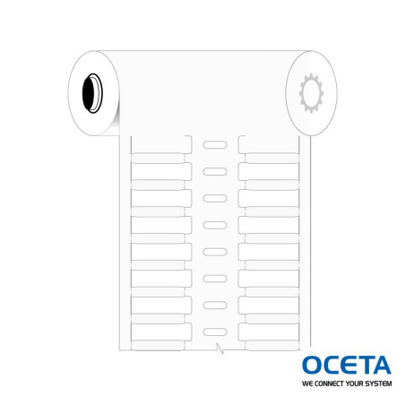 B33-23x4.4-7697-WT Inserts rigides pour marquage de fils DuraSleeve