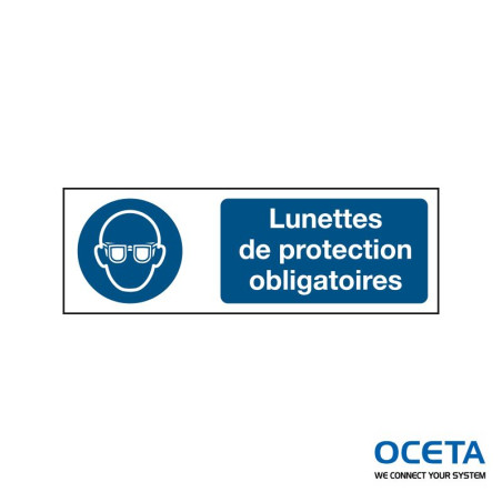 M/M004/FR389/TM-150X50-1  Lunettes de protection obligatoires