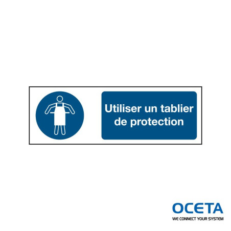 M/M026/FR546/TM-150X50-1  Tablier de protection obligatoire